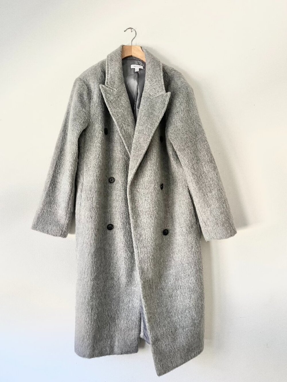 Topshop Women's Grey Coat